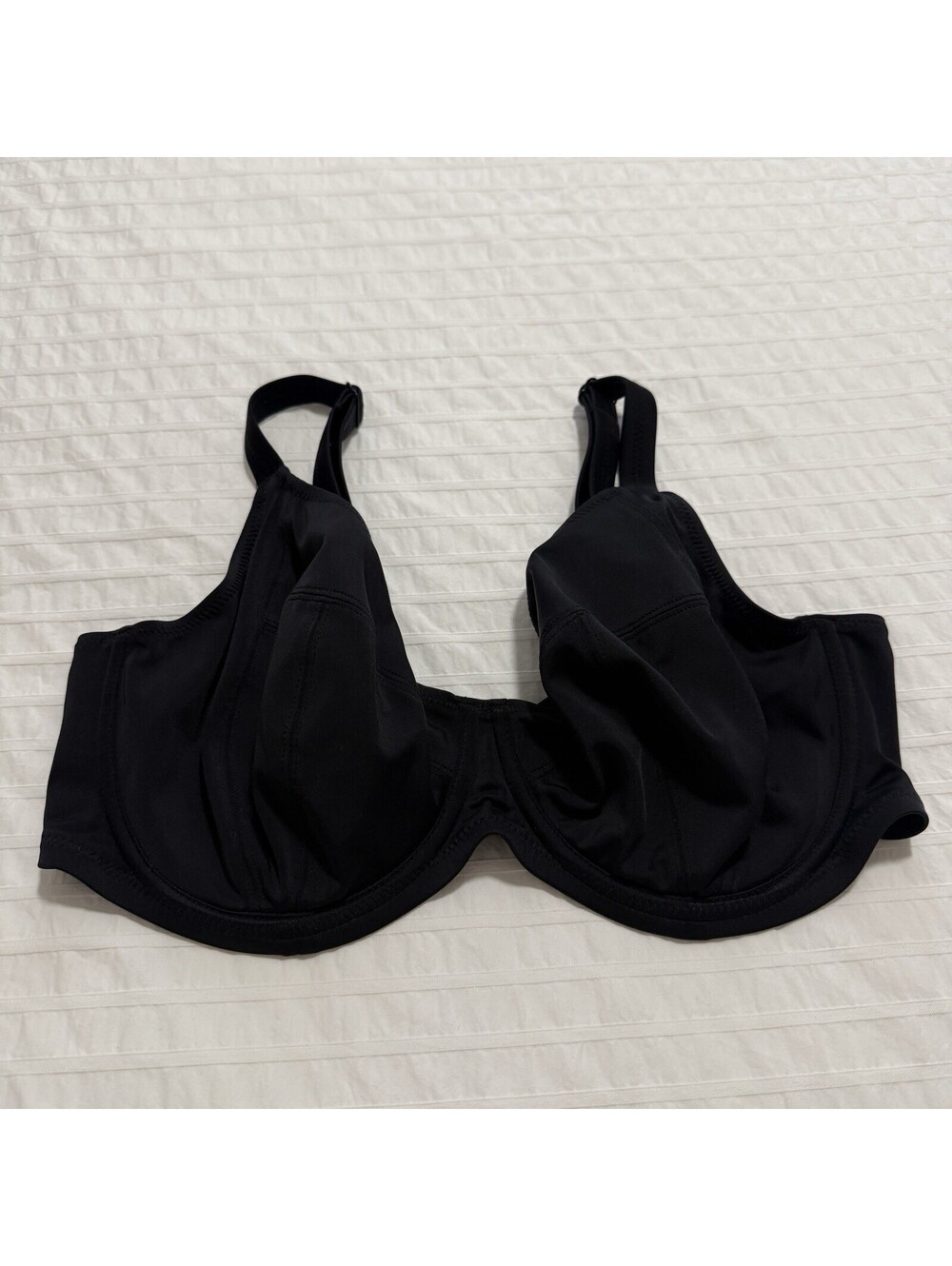 Elomi 36G Essentials Underwire Swim Bikini Bra Top ES7500 Black